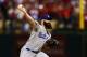 ST LOUIS, MO - OCTOBER 11: Brian Wilson #00 of the Los Angeles Dodgers pitches during Game One of the National League Championship Series against the St. Louis Cardinals at Busch Stadium on October 11, 2013 in St Louis, Missouri. (Photo by Elsa/Getty Im