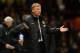 MANCHESTER, ENGLAND - DECEMBER 04: Manchester United Manager David Moyes reacts during the Barclays Premier League match between Manchester United and Everton at Old Trafford on December 4, 2013 in Manchester, England. (Photo by Michael Regan/Getty Imag