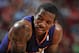 HOUSTON, TX - DECEMBER 4: Eric Bledsoe #2 of the Phoenix Suns reacts during the game against the Houston Rockets on December 4, 2013 at the Toyota Center in Houston, Texas. NOTE TO USER: User expressly acknowledges and agrees that, by downloading and/or u