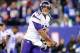 Oct 21, 2013; East Rutherford, NJ, USA; Minnesota Vikings quarterback Josh Freeman (12) warms up prior to facing the New York Giants at MetLife Stadium. Mandatory Credit: Joe Camporeale-USA TODAY Sports