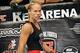 Jul 27, 2013; Seattle, WA, USA; Julie Kedzie walks around the ring during introductions before fighting Germaine de Randamine in their women's bantamweight bout at Key Arena. Randamine won by split decision. Mandatory Credit: Jayne Kamin-Oncea-USA TODA
