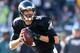 PHILADELPHIA, PA - DECEMBER 01: Nick Foles #9 of the Philadelphia Eagles looks to pass in the first quarter against the Arizona Cardinals on December 1, 2013 at Lincoln Financial Field in Philadelphia, Pennslyvania. (Photo by Elsa/Getty Images)