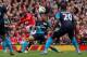 Scoring against Arsenal in 2011.