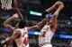 Dec 5, 2013; Chicago, IL, USA; Chicago Bulls power forward Taj Gibson (22) goes to the basket against the Miami Heat during the first half at the United Center. Mandatory Credit: Rob Grabowski-USA TODAY Sports