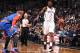 NEW YORK, NY - DECEMBER 5: Joe Johnson #7 of the Brooklyn Nets dribbles the ball during a game against the New York Knicks at Barclays Center on December 5, 2013 in the Brooklyn borough of New York City. NOTE TO USER: User expressly acknowledges and agre