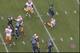 Davis (No. 76) misses his block against Michael Bennett, leading to a first-quarter Kaepernick sack.