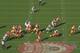 Looney (No. 78) can be seen creating a wide open pocket up the middle for Colin Kaepernick.