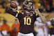 TEMPE, AZ - NOVEMBER 16: Quarterback Taylor Kelly #10 of the Arizona State Sun Devils throws a pass against the Oregon State Beavers during the third quarter of their college football game at Sun Devil Stadium on November 16, 2013 in Tempe, Arizona. (Ph