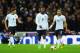 LONDON, ENGLAND - NOVEMBER 19: (L-R) Dejection for Steven Gerrard, Daniel Sturridge and Andros Townsend of England as Per Mertesacker of Germany (not pictured) scores their first goal during the international friendly match between England and Germany at