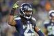 Dec 2, 2013; Seattle, WA, USA; Seattle Seahawks cornerback Richard Sherman (25) celebrates during the game against the New Orleans Saints at CenturyLink Field. The Seahawks defeated the Saints 34-7. Mandatory Credit: Kirby Lee-USA TODAY Sports