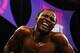 NEWARK, NJ - DECEMBER 11: Joseph Agbeko is in pain after being hit by a low blow by William Gonzalez during their IBF Bantamweight Championship fight on December 11, 2008 at The Prudential Center in Newark, New Jersey. (Photo by Al Bello/Getty Images)