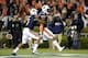 Nov 30, 2013; Auburn, AL, USA; Auburn Tigers cornerback Chris Davis (center) celebrates scoring a 100 yard touchdown on a missed field goal attempt with defensive back Jonathon Mincy (6) during the fourth quarter against the Alabama Crimson Tide at Jordan