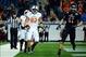 Dec 6, 2013; Detroit, MI, USA; Bowling Green Falcons tight end Alex Bayer (82) catches a pass for a touchdown during the second quarter against the Northern Illinois Huskies at Ford Field. Mandatory Credit: Andrew Weber-USA TODAY Sports