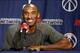 Nov 26, 2013; Washington, DC, USA; Los Angeles Lakers shooting guard Kobe Bryant speaks with the media prior to the Lakers' game against the Washington Wizards at Verizon Center. Mandatory Credit: Geoff Burke-USA TODAY Sports