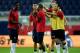 KANSAS CITY, KS - OCTOBER 09: Eddie Johnson, Michael Orozco Fiscal, Aron Johannsson, and Landon Donovan tease Damarcus Beasley after Beasley let the ball drop on a juggling drill during a training session for the US Men's National Soccer Team in advance