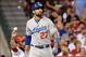 May 29, 2013; Anaheim, CA, USA; Los Angeles Dodgers center fielder Matt Kemp (27) walks back to the dugout after striking out in the fifth inning of the game against the Los Angeles Angels at Angel Stadium. Mandatory Credit: Jayne Kamin-Oncea-USA TODAY