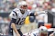 HOUSTON, TX - DECEMBER 01: Tom Brady #12 of the New England Patriots changes the play at the line against the Houston Texans at Reliant Stadium on December 1, 2013 in Houston, Texas. (Photo by Bob Levey/Getty Images)