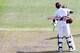 DUNEDIN, NEW ZEALAND - DECEMBER 06: Darren Bravo of the West Indies celebrates scoring 200 runs with Darren Sammy during day four of the first test match between New Zealand and the West Indies at University Oval on December 6, 2013 in Dunedin, New Zeala