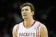 HOUSTON, TX - NOVEMBER 27: Omer Asik #3 of the Houston Rockets walks up the court during the game against the Atlanta Hawks at Toyota Center on November 27, 2013 in Houston, Texas. NOTE TO USER: User expressly acknowledges and agrees that, by downloadin