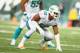 EAST RUTHERFORD, NJ - DECEMBER 01: Olivier Vernon #50 of the Miami Dolphins in action against the Miami Dolphins during their game at MetLife Stadium on December 1, 2013 in East Rutherford, New Jersey. (Photo by Al Bello/Getty Images)