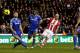 STOKE ON TRENT, ENGLAND - DECEMBER 07: Stephen Ireland of Stoke scores their second goal during the Barclays Premier League match between Stoke City and Chelsea at Britannia Stadium on December 7, 2013 in Stoke on Trent, England. (Photo by Scott Heavey/