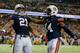 ATLANTA, GA - DECEMBER 07: Tre Mason #21 of the Auburn Tigers celebrates his fourth quarter touchdown with teammate quarterback Nick Marshall #14 against the Missouri Tigers during the SEC Championship Game at Georgia Dome on December 7, 2013 in Atlanta,