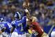Dec 7, 2013; Charlotte, NC, USA; Florida State Seminoles defensive back Nate Andrews (29) forces a bad pass by Duke Blue Devils quarterback Anthony Boone (7) that is intercepted by the Seminoles in the third quarter at Bank of America Stadium. Mandatory C