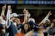 ATLANTA, GA - DECEMBER 07: Head coach Gus Malzahn of the Auburn Tigers celebrates after their 59-42 win over the Missouri Tigers during the SEC Championship Game at Georgia Dome on December 7, 2013 in Atlanta, Georgia. (Photo by Kevin C. Cox/Getty Image
