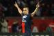 PARIS, FRANCE - MAY 18: Zlatan Ibrahimovic of PSG celebrates after scoring to make it 3-0 during the Ligue 1 match between Paris Saint-Germain FC and Stade Brestois 29 at Parc des Princes on May 18, 2013 in Paris, France. (Photo by Michael Regan/Getty I