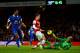 LONDON, ENGLAND - DECEMBER 08: Tim Howard of Everton makes a save from Aaron Ramsey of Arsenal during the Barclays Premier League match between Arsenal and Everton at Emirates Stadium on December 8, 2013 in London, England. (Photo by Michael Regan/Getty
