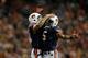 ATLANTA, GA - DECEMBER 07: Quarterback Nick Marshall #14 of the Auburn Tigers celebrates with teammate Ricardo Louis #5 of the Auburn Tigers after a touchdown in the fourth quarter against the Missouri Tigers during the SEC Championship Game at Georgia D