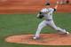 BOSTON, MA - APRIL 24: Brett Anderson #49 of the Oakland Athletics pitches against the Boston Red Sox during the game on April 24, 2013 at Fenway Park in Boston, Massachusetts. (Photo by Jared Wickerham/Getty Images)