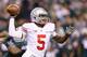 INDIANAPOLIS, IN - DECEMBER 07: Quarterback Braxton Miller #5 of the Ohio State Buckeyes delivers a pass during the Big Ten Conference Championship game against the Michigan State Spartans at Lucas Oil Stadium on December 7, 2013 in Indianapolis, Indiana