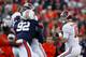 AUBURN, AL - NOVEMBER 30: AJ McCarron #10 of the Alabama Crimson Tide looks to pass against the Auburn Tigers at Jordan-Hare Stadium on November 30, 2013 in Auburn, Alabama. (Photo by Kevin C. Cox/Getty Images)