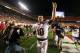 MIAMI GARDENS, FL - JANUARY 07: AJ McCarron #10 of the Alabama Crimson Tide celebrates after defeating the Notre Dame Fighting Irish by a score of 42-14 to win the 2013 Discover BCS National Championship game at Sun Life Stadium on January 7, 2013 in Mia