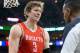 Dec 2, 2013; Salt Lake City, UT, USA; Houston Rockets center Omer Asik (3) reacts to a call during the first half against the Utah Jazz at EnergySolutions Arena. Mandatory Credit: Russ Isabella-USA TODAY Sports