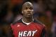 Nov 5, 2013; Toronto, Ontario, CAN; Miami Heat center Joel Anthony (50) warms up before playing against the Toronto Raptors at Air Canada Centre. The Heat beat the Raptors 104-95. Mandatory Credit: Tom Szczerbowski-USA TODAY Sports