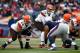 FOXBORO, MA - DECEMBER 08: Jason Campbell #17 of the Cleveland Browns lines up behind center against the New England Patriots in the first quarter during the game at Gillette Stadium on December 8, 2013 in Foxboro, Massachusetts. (Photo by Jared Wickerh