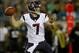Dec 5, 2013; Jacksonville, FL, USA; Houston Texans quarterback Case Keenum (7) throws a pass in the first quarter against the Jacksonville Jaguars at EverBank Field. Mandatory Credit: Phil Sears-USA TODAY Sports