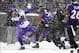 Dec 8, 2013; Baltimore, MD, USA; Minnesota Vikings wide receiver Cordarrelle Patterson (84) gets tackled by Baltimore Ravens linebacker Josh Bynes (56) at M&T Bank Stadium. Mandatory Credit: Evan Habeeb-USA TODAY Sports