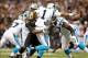 Dec 8, 2013; New Orleans, LA, USA; New Orleans Saints defensive end Cameron Jordan (94) sacks Carolina Panthers quarterback Cam Newton (1) in the second quarter at the Mercedes-Benz Superdome. Mandatory Credit: Crystal LoGiudice-USA TODAY Sports