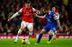 LONDON, ENGLAND - DECEMBER 08: Carl Jenkinson of Arsenal is closed down by James McCarthy of Everton during the Barclays Premier League match between Arsenal and Everton at Emirates Stadium on December 8, 2013 in London, England. (Photo by Michael Rega