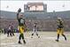 Dec 8, 2013; Green Bay, WI, USA; Green Bay Packers tight end Andrew Quarless (81) celebrates a touchdown catch during the fourth quarter against the Atlanta Falcons at Lambeau Field. Green Bay won 22-21. Mandatory Credit: Jeff Hanisch-USA TODAY Sports