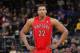 OAKLAND, CA - DECEMBER 3: Rudy Gay #22 of the Toronto Raptors looks on in a game against the Golden State Warriors on December 3, 2013 at Oracle Arena in Oakland, California. NOTE TO USER: User expressly acknowledges and agrees that, by downloading and or