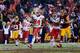 LANDOVER, MD - DECEMBER 08: Running back Knile Davis #34 of the Kansas City Chiefs rushes for a second half touchdown against the Washington Redskins during their 45-10 win at FedExField on December 8, 2013 in Landover, Maryland. (Photo by Rob Carr/Gett