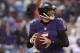 BALTIMORE, MD - DECEMBER 08: Quarterback Joe Flacco #5 of the Baltimore Ravens looks to pass in the third quarter against the Minnesota Vikings at M&T Bank Stadium on December 8, 2013 in Baltimore, Maryland. The Baltimore Ravens won, 29-26. (Photo by Patr