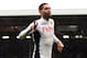 LONDON, ENGLAND - MARCH 04: Fulham's Clint Dempsey celebrates after scoring his second goal and Fulham's fifth goal of the match during the Barclays Premier League match between Fulham and Wolverhampton Wanderers at Craven Cottage on March 4, 2012 in Lon