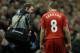 LIVERPOOL, ENGLAND - DECEMBER 07: Steven Gerrard of Liverpool walks off after sustaining an injury during the Barclays Premier League match between Liverpool and West Ham United at Anfield on December 7, 2013 in Liverpool, England. (Photo by Clive Bruns
