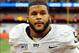Nov 23, 2013; Syracuse, NY, USA; Pittsburgh Panthers defensive lineman Aaron Donald (97) reacts while leaving the field following the game against the Syracuse Orange at the Carrier Dome. Pittsburgh defeated Syracuse 17-16. Mandatory Credit: Rich Barnes