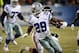 Dec 9, 2013; Chicago, IL, USA; Dallas Cowboys running back DeMarco Murray (29) rushes the ball against the Chicago Bears during the second quarter at Soldier Field. Mandatory Credit: Mike DiNovo-USA TODAY Sports
